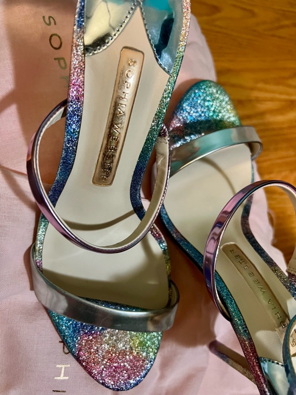 NIB Sophia Webster Rosalind mid sandals  women size 35 color mermaid 💕⭐️🧜🏻‍♀️